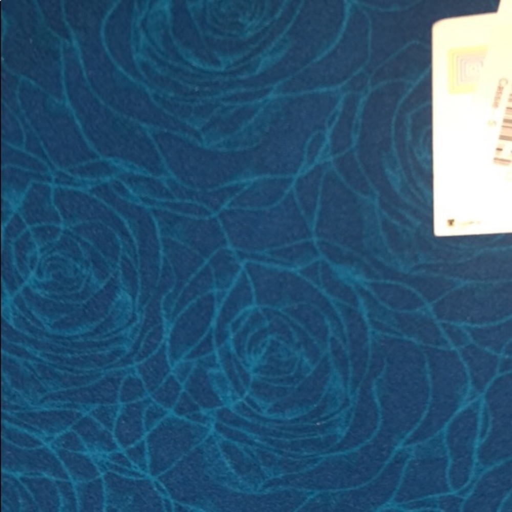 Lularoe small Cassie blue stencil cabbage roses